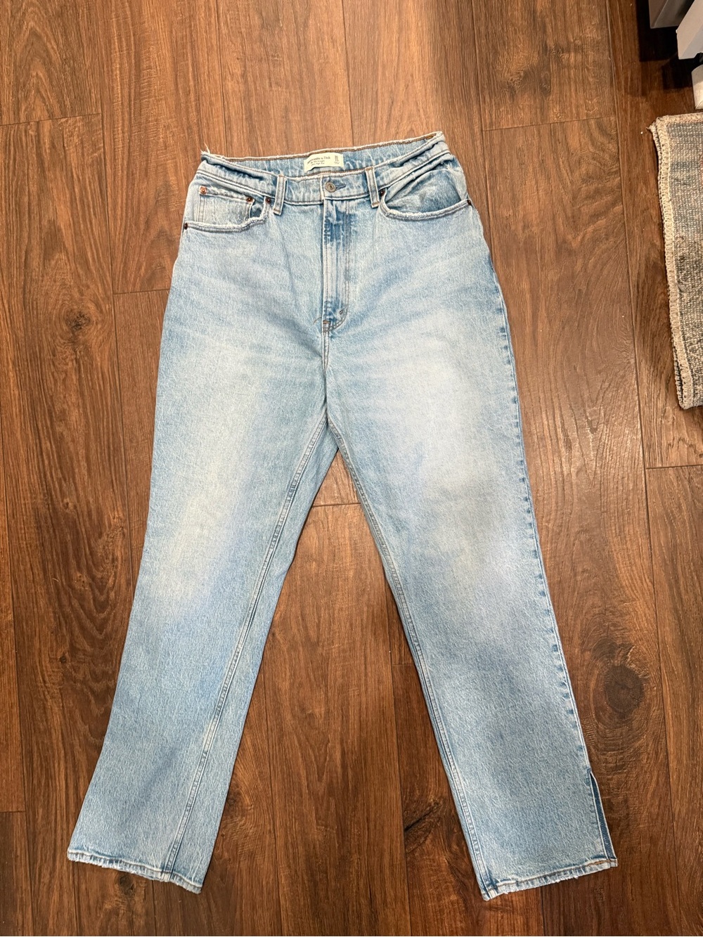 Abercrombie & Fitch Light Wash High Rise Jeans